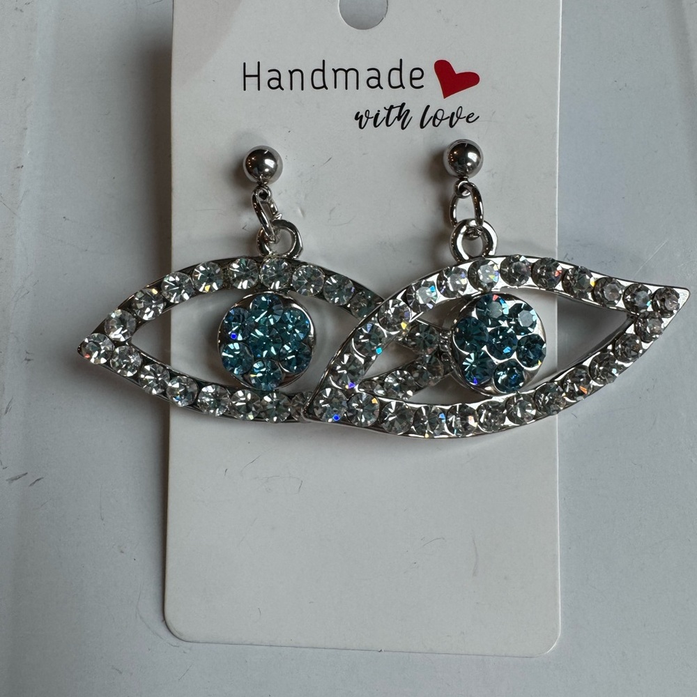 New Evil Eye Dangle Earrings